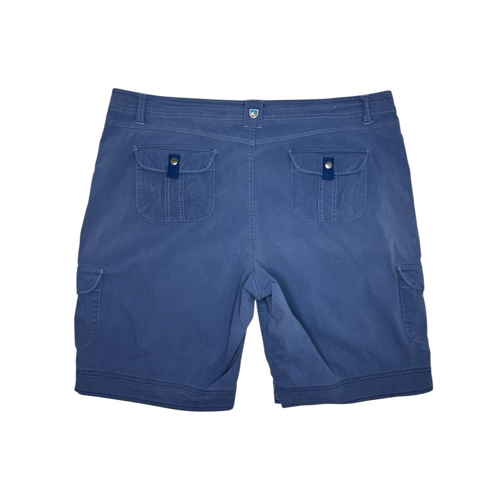Kühl Womens Splash Cargo Shorts Navy Blue Snap Pockets Hiking 6084 Plus Size 22W - Picture 6 of 6
